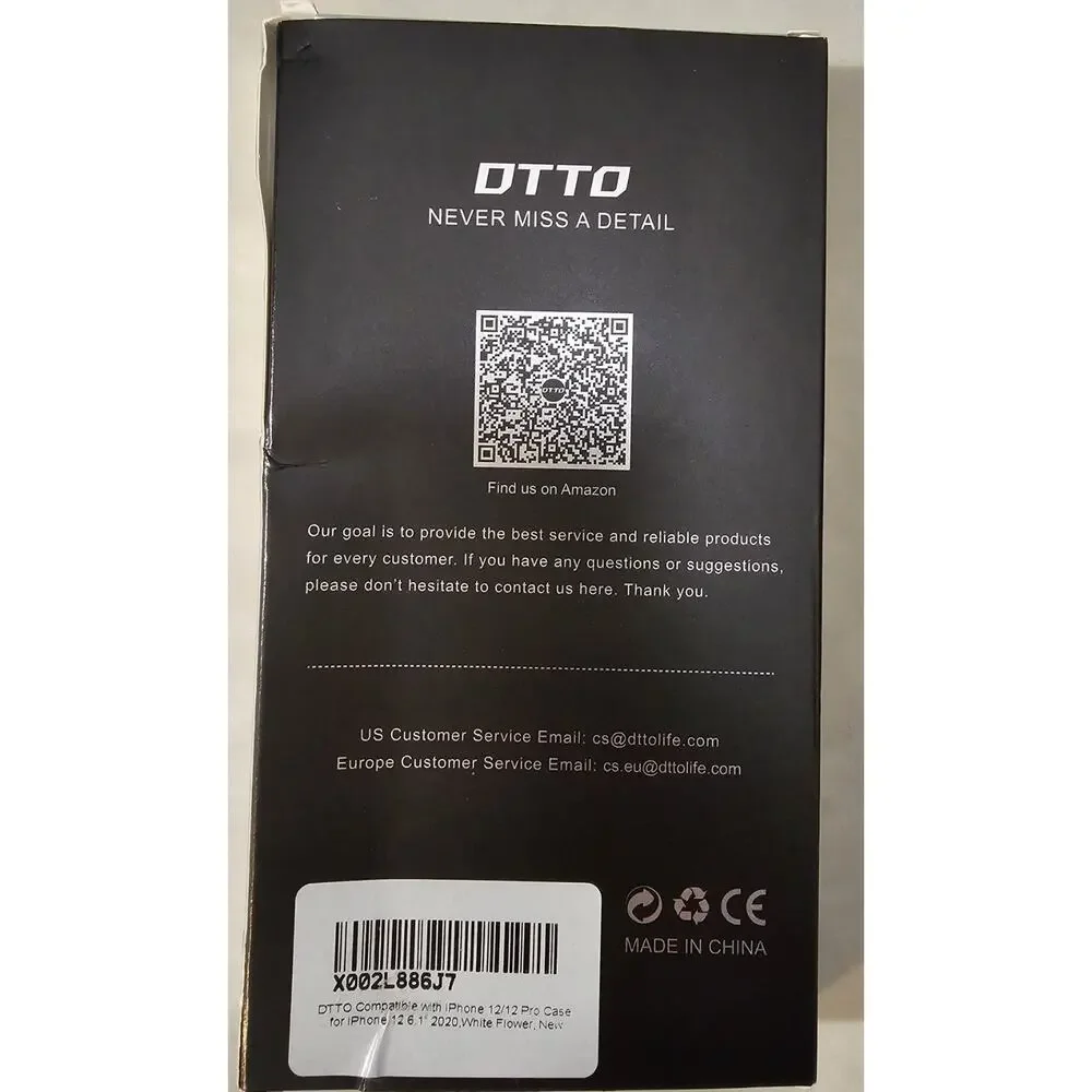 DTTO Floral Clear Case for Apple iPhone 12 & 12 Pro 6.1